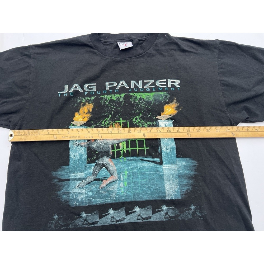 Vintage Jag Panzer The Fourth Judgement T Shirt XL USA 1997 Heavy Metal Tour - Picture 8 of 10